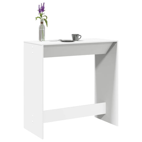 Vidaxl bartafel 102x50x103,5 cm bewerkt hout wit