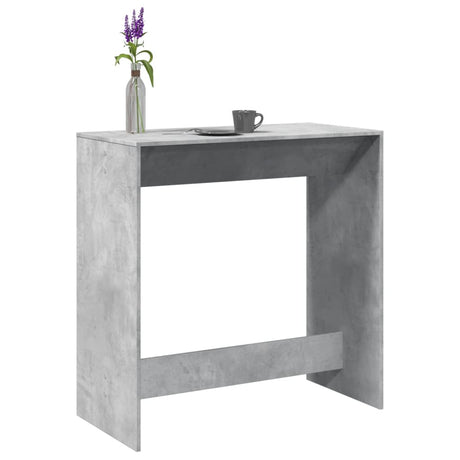 Vidaxl bartafel 102x50x103,5 cm bewerkt hout betongrijs