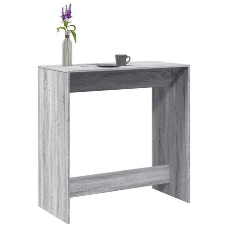 Vidaxl bartafel 102x50x103,5 cm bewerkt hout grijs sonoma eikenkleur