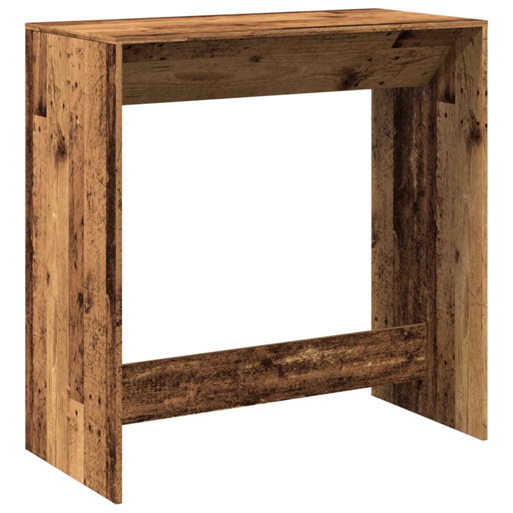 Vidaxl bartafel 102x50x103,5 cm bewerkt hout oud houtkleurig