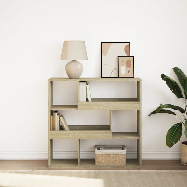 Vidaxl boekenkast kamerscherm 100x33x94,5 cm sonoma eikenkleurig