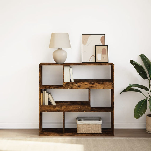 Vidaxl boekenkast kamerscherm 100x33x94,5 cm gerookt eikenkleurig