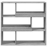 Vidaxl boekenkast kamerscherm 100x33x94,5 cm grijs sonoma eiken