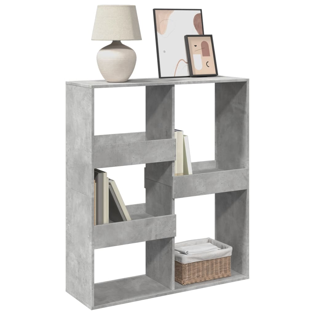 Vidaxl boekenkast kamerscherm 100x33x115 cm betongrijs