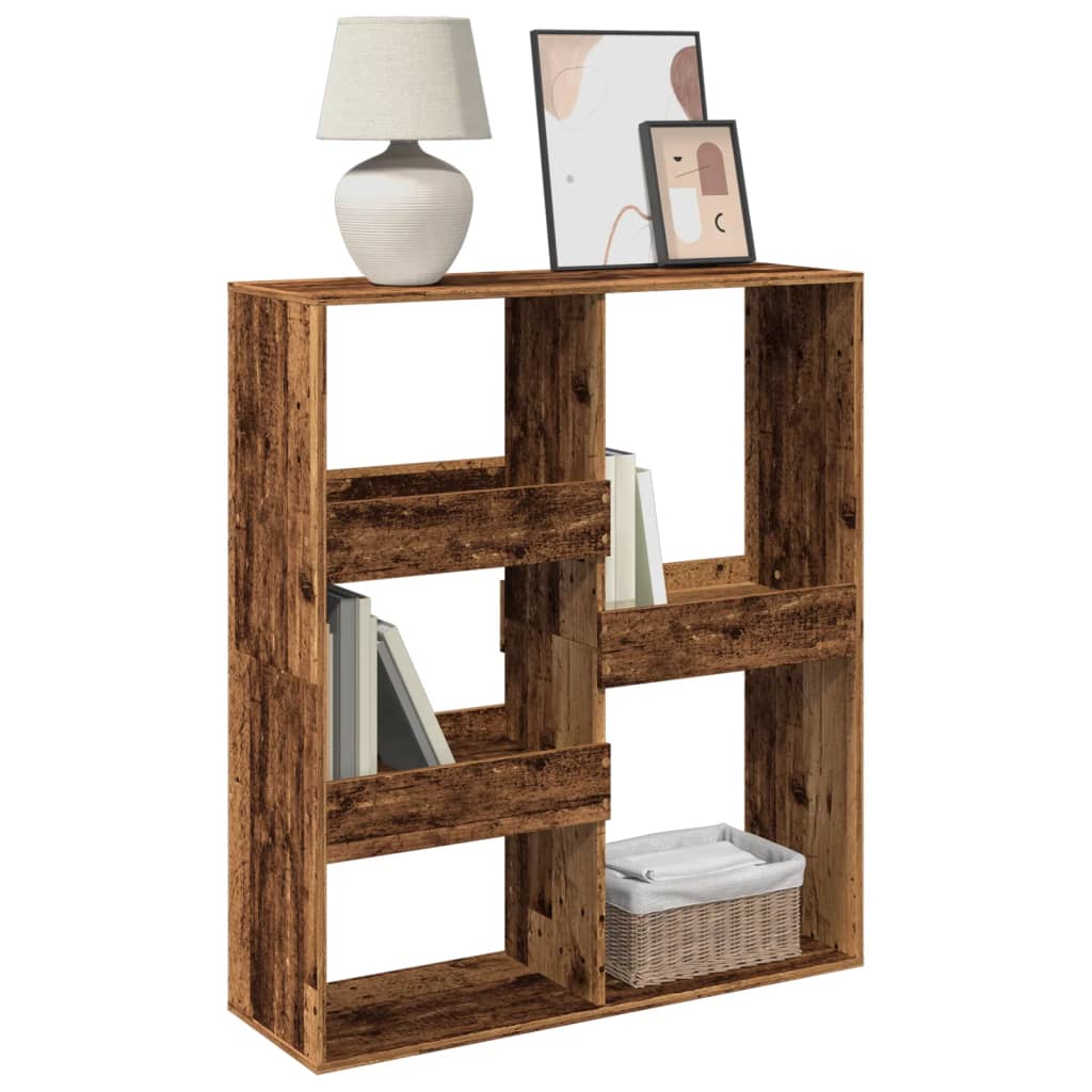 Vidaxl boekenkast kamerscherm 100x33x115 cm oud houtkleurig