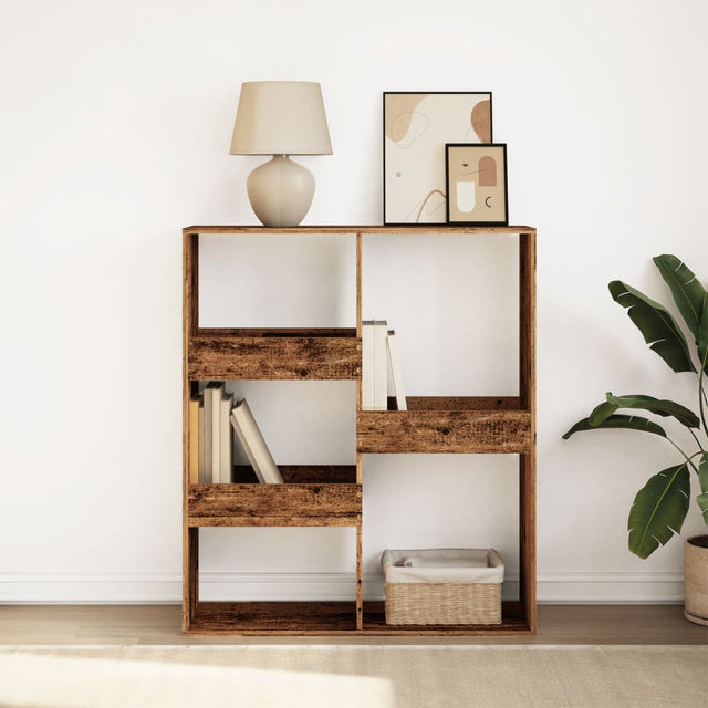 Vidaxl boekenkast kamerscherm 100x33x115 cm oud houtkleurig