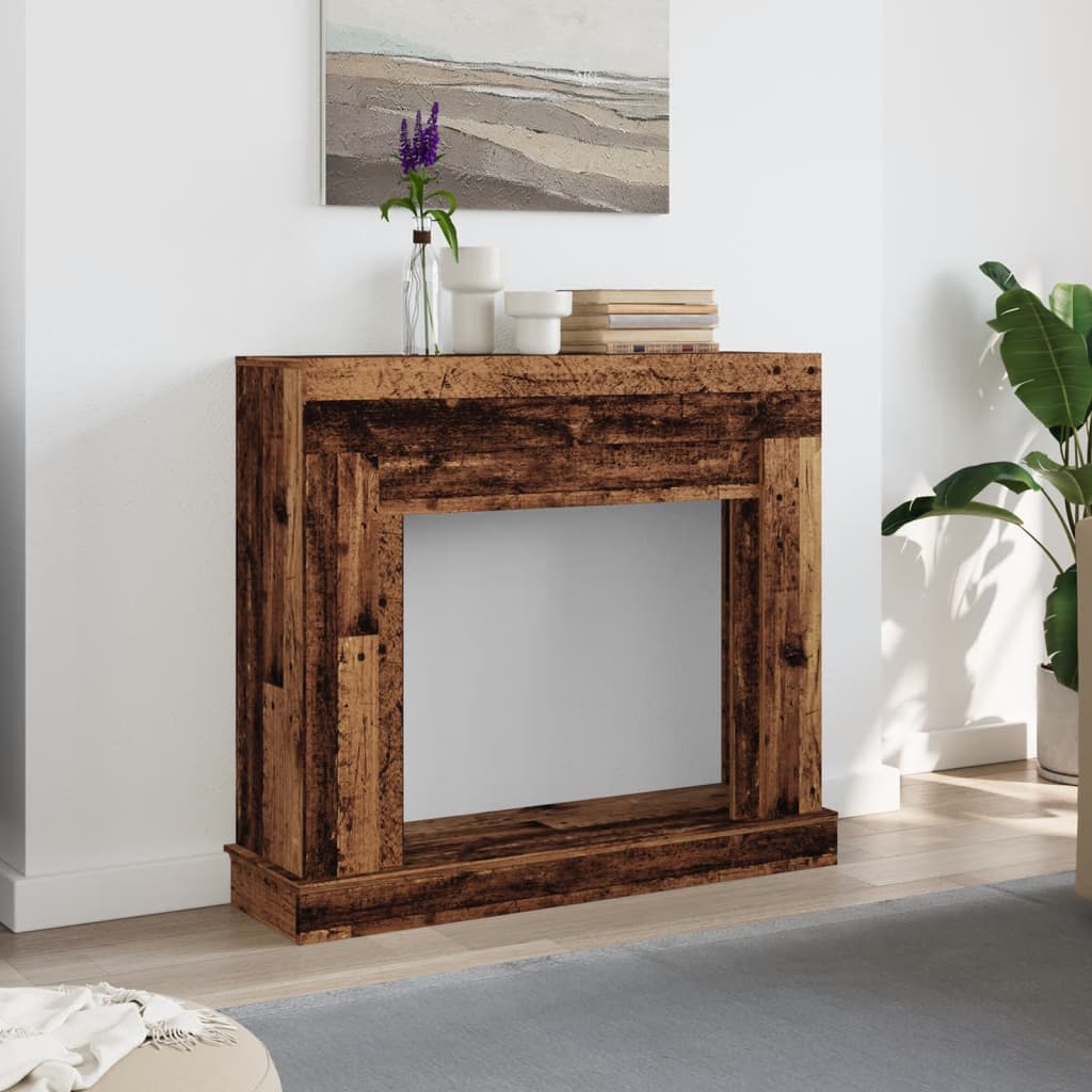 Vidaxl haardombouw 100x30x87,5 cm bewerkt hout oud houtkleurig
