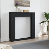 Vidaxl haardombouw 100x20x100 cm bewerkt hout zwart