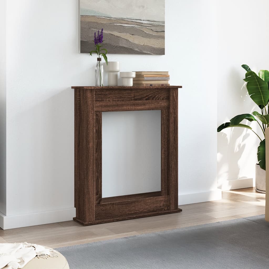 Vidaxl haardombouw 75x20x87,5 cm bewerkt hout bruin eikenkleurig