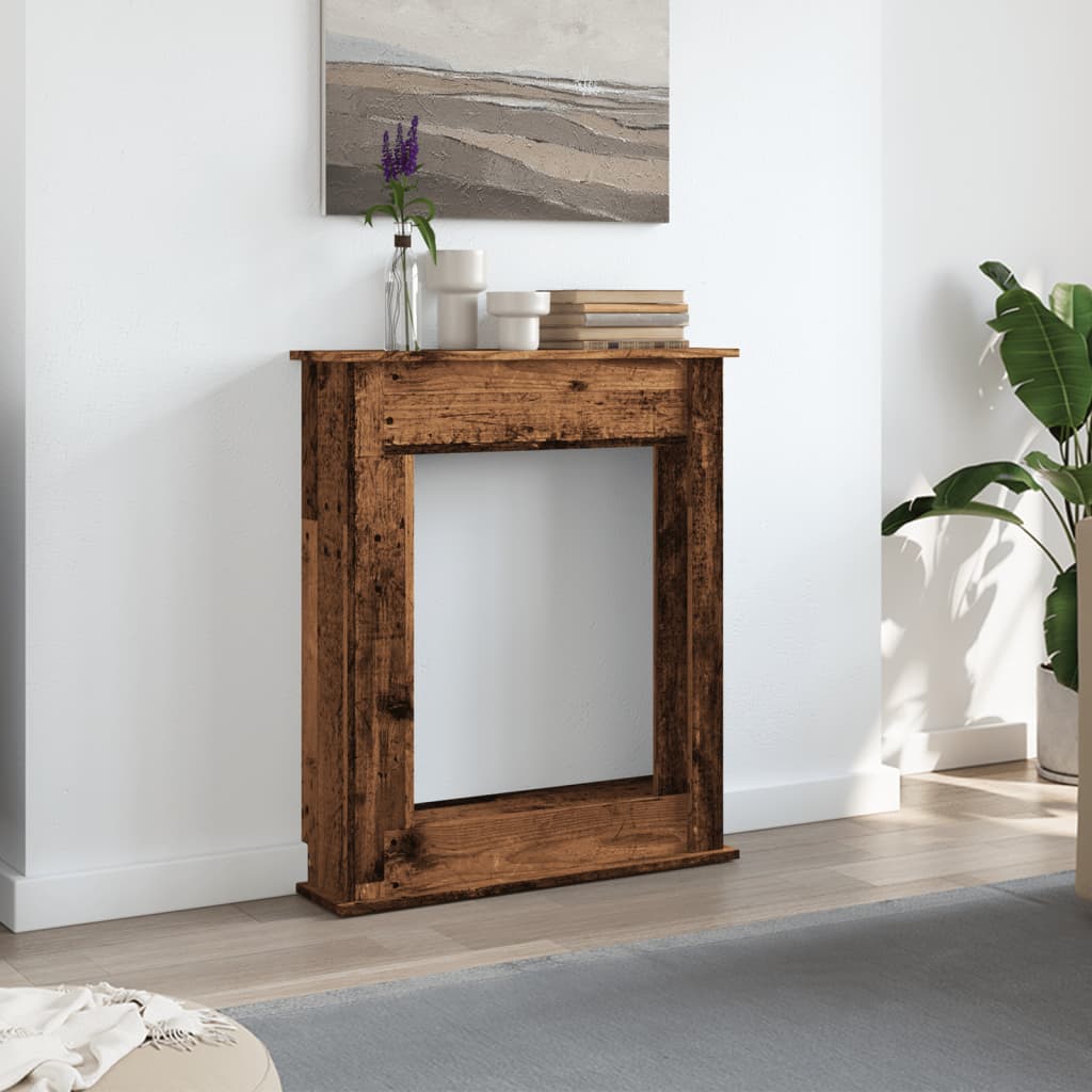 Vidaxl haardombouw 75x20x87,5 cm bewerkt hout oud houtkleurig