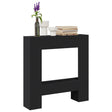 Vidaxx Kaminverkleidung 81x18x82 cm lackiertes Holz schwarz