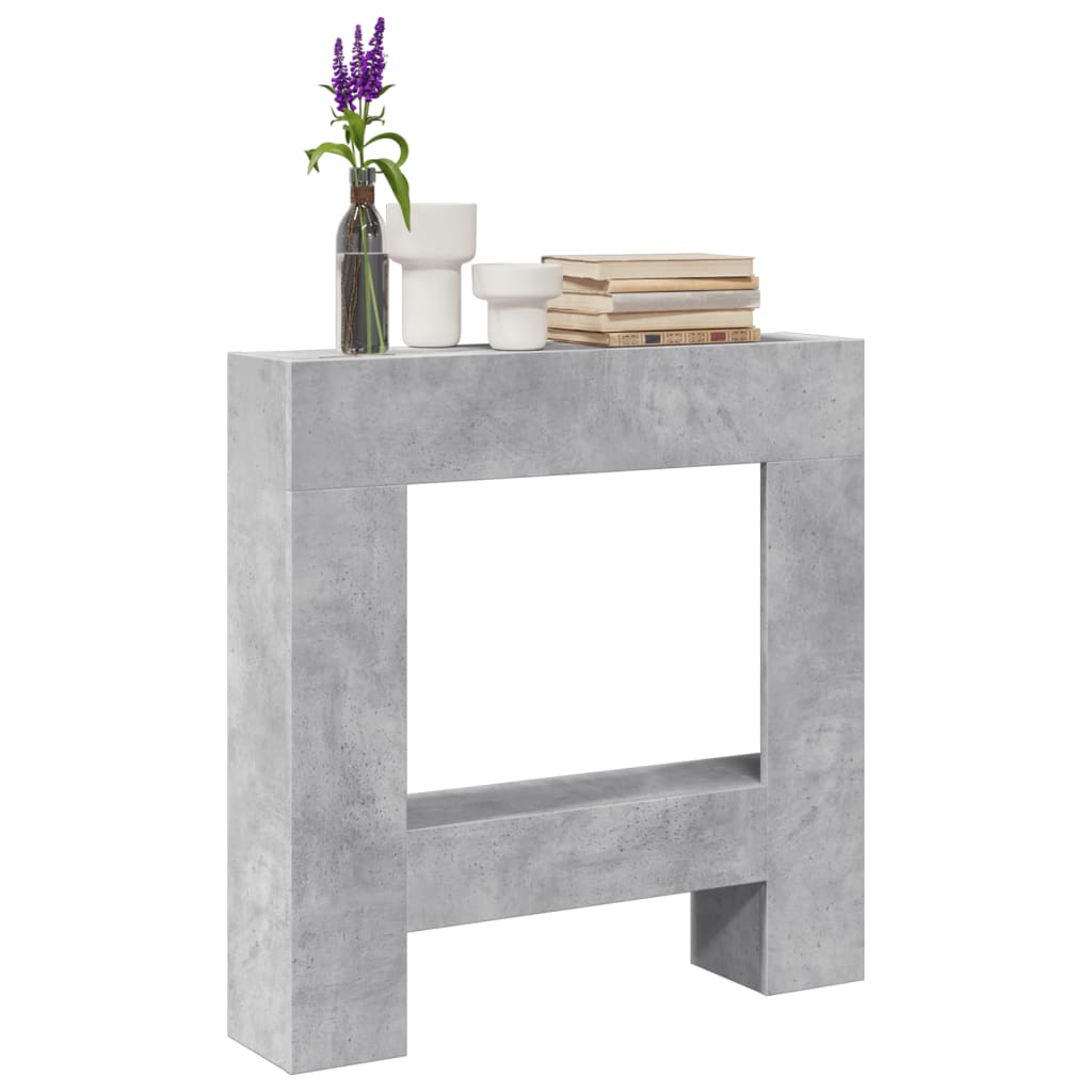 Vidaxx Kaminverkleidung 81x18x82 cm Holzwerkstoff Betongrau