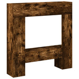 Vidaxl haardombouw 81x18x82 cm bewerkt hout gerookt eikenkleurig