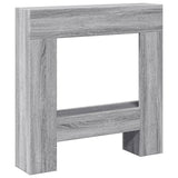 Vidaxx-Kaminverkleidung 81 x 18 x 82 cm, Holzwerkstoff, Farbe Sonoma-Eiche, Grau