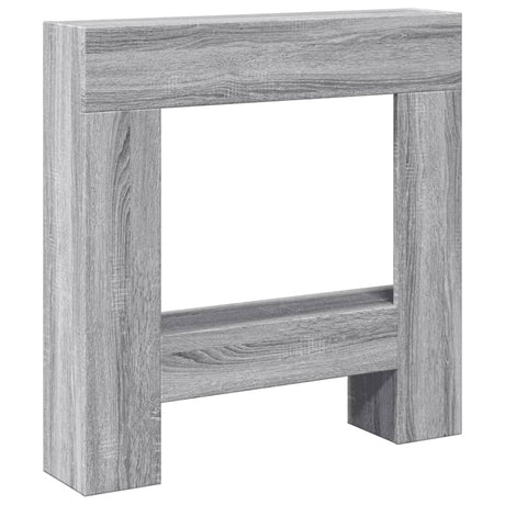 Vidaxx-Kaminverkleidung 81 x 18 x 82 cm, Holzwerkstoff, Farbe Sonoma-Eiche, Grau