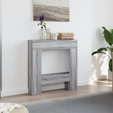 Vidaxx-Kaminverkleidung 81 x 18 x 82 cm, Holzwerkstoff, Farbe Sonoma-Eiche, Grau