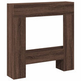 Vidaxx Kaminverkleidung 81x18x82 cm, Holzwerkstoff, braune Eiche