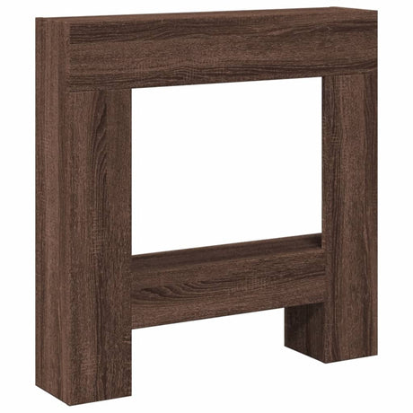 Vidaxx Kaminverkleidung 81x18x82 cm, Holzwerkstoff, braune Eiche