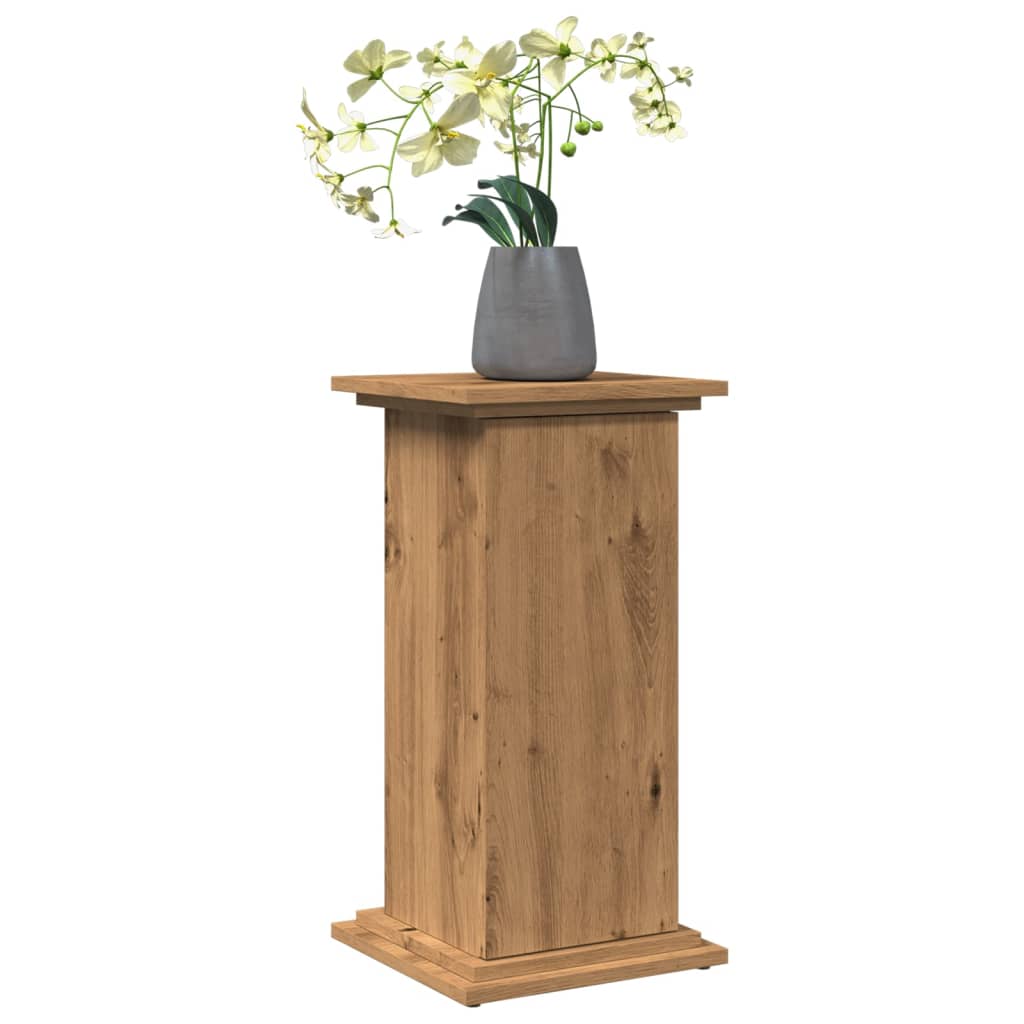 VidaXL-Sockel mit Stauraum, 31 x 30 x 60 cm, Holz, handgefertigte Eichenfarbe