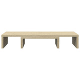 Vidaxx Monitorständer verstellbar 60x24x10,5 cm Holz Sonoma-Eiche