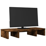 Vidaxx Monitorständer verstellbar 60x24x10,5 cm Holz geräucherte Eiche