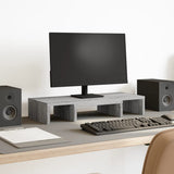 Vidaxx Monitorständer verstellbar 60x24x10,5 cm Holzgrau Sonoma