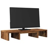 Vidaxx verstellbarer Monitorständer 60x24x10,5 cm Holz, altholzfarben