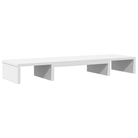 Vidaxx Monitorständer verstellbar 80x24x10,5 cm lackiertes Holz weiß