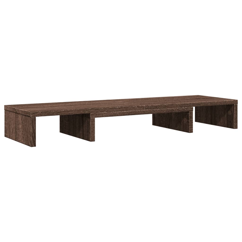 Vidaxx Monitorständer verstellbar 80x24x10,5 cm Holz braune Eiche