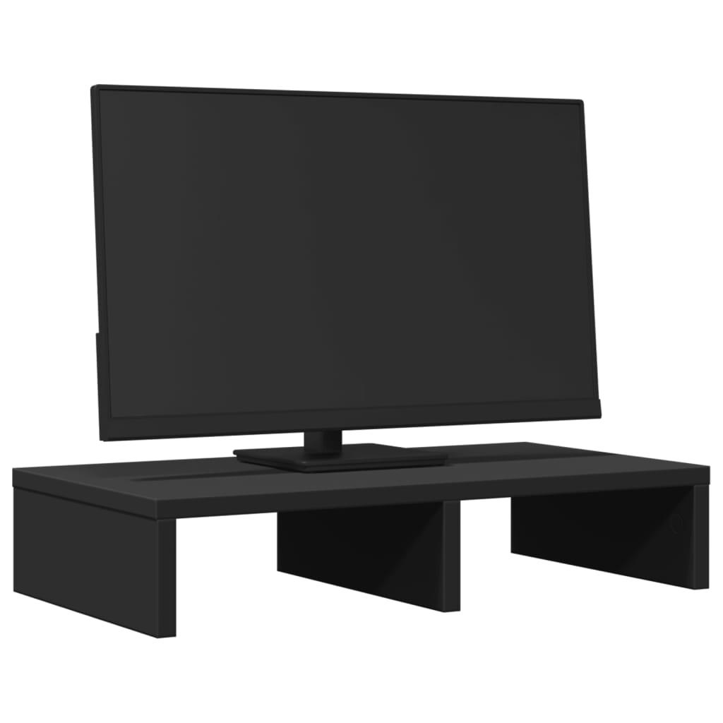 Vidaxx Monitorständer 50x27x10 cm, lackiertes Holz schwarz