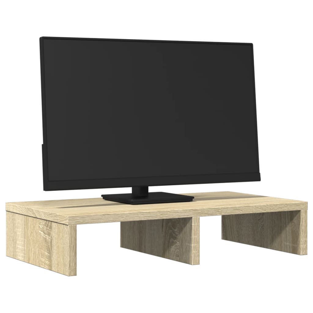 Vidaxxl Monitorständer 50x27x10 cm, Holzwerkstoff Sonoma-Eiche-farbig
