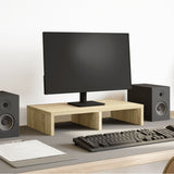 Vidaxxl Monitorständer 50x27x10 cm, Holzwerkstoff Sonoma-Eiche-farbig
