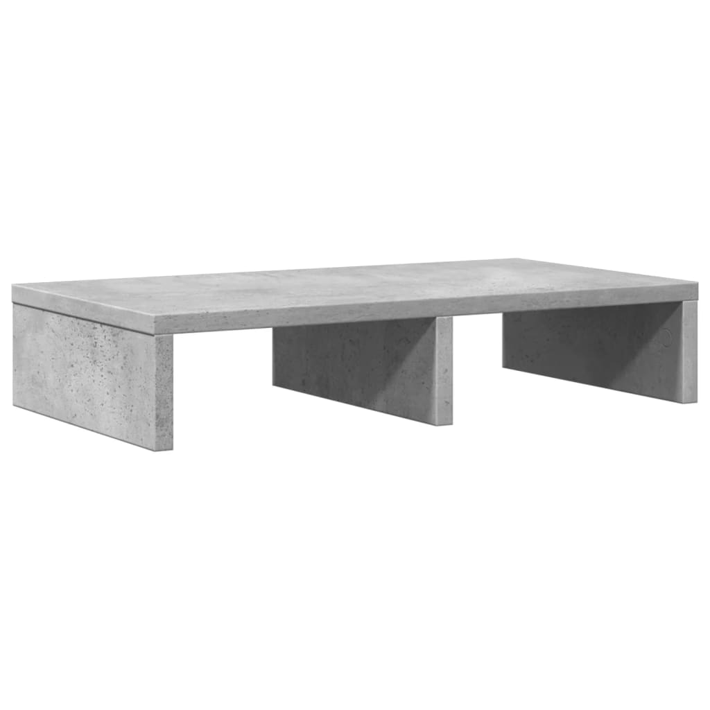 Vidaxxl Monitorständer 50x27x10 cm Holzwerkstoff Betongrau