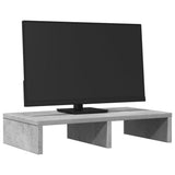 Vidaxxl Monitorständer 50x27x10 cm Holzwerkstoff Betongrau