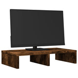 Vidaxxl Monitorständer 50x27x10 cm verarbeitetes Holz, geräucherte Eiche