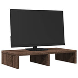 Vidaxxl Monitorständer 50x27x10 cm, Holzwerkstoff, braune Eiche