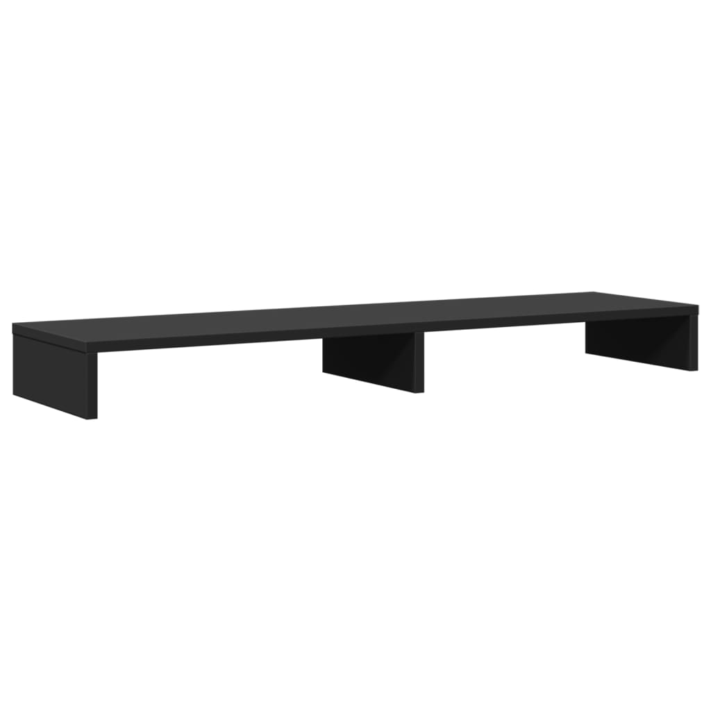Vidaxx Monitorständer 100x27x10 cm verarbeitetes Holz schwarz