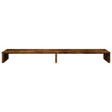 VidaXL Monitorständer 100x27x10 cm verarbeitetes Holz, geräucherte Eiche