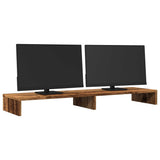 Vidaxxl Monitorständer 100x27x10 cm verarbeitetes Holz, altholzfarben