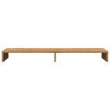VidaXL Monitorständer 100 x 27 x 10 cm, handgefertigtes Holz, handgefertigte Eiche