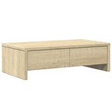 Vidaxxl Monitorständer mit Schubladen 50x27x15 cm, Holzfarbe Sonoma-Eiche