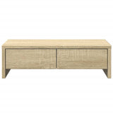 Vidaxxl Monitorständer mit Schubladen 50x27x15 cm, Holzfarbe Sonoma-Eiche