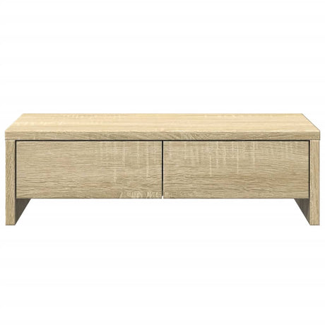 Vidaxxl Monitorständer mit Schubladen 50x27x15 cm, Holzfarbe Sonoma-Eiche