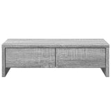 Vidaxxl Monitorständer mit Schubladen 50x27x15 cm Holzgrau Sonoma Eiche