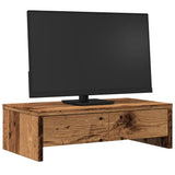 Vidaxxl Monitorständer mit Schubladen 50x27x15 cm verarbeitetes Holz, Altholz