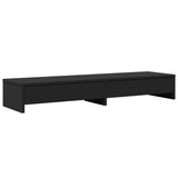 VidaXL Monitorständer mit Schubladen 100x27x15 cm, lackiertes Holz schwarz