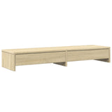 Vidaxxl Monitorständer mit Schubladen 100 x 27 x 15 cm, Holzfarbe Sonoma-Eiche
