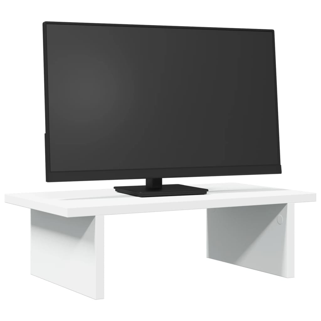 Vidaxx Monitorständer 50x27x15 cm Holzwerkstoff weiß