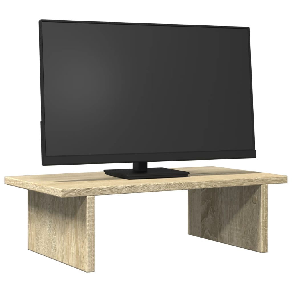 Vidaxxl Monitorständer 50x27x15 cm, Holzwerkstoff Sonoma-Eiche-farbig