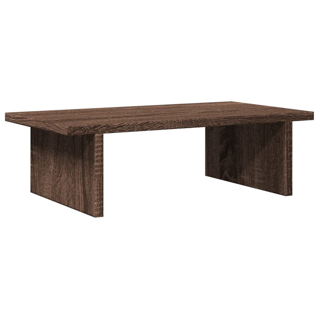 Vidaxxl-Monitorständer 50 x 27 x 15 cm, Holzwerkstoff, braune Eiche